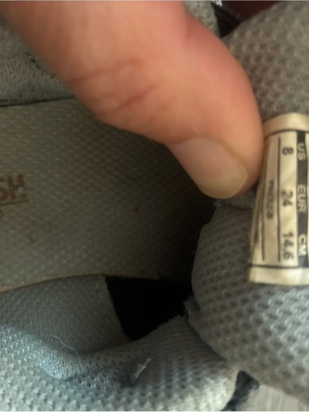 OshKosh B'gosh Navy and Cream Kids Velcro Sneakers